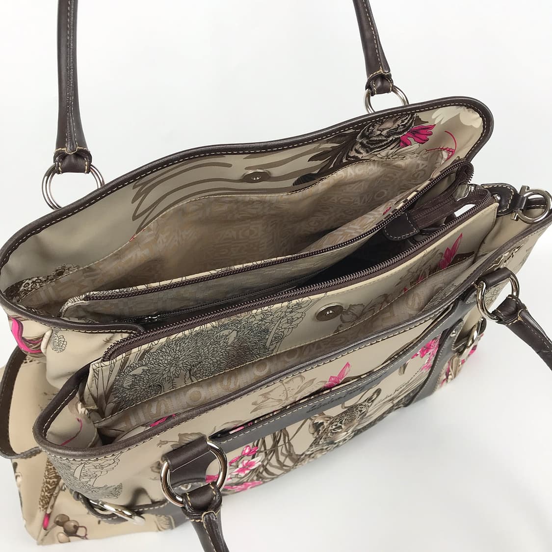 페라가모 Ferragamo 레오파드 나일론 숄더백 여성 가방 상품이미지10