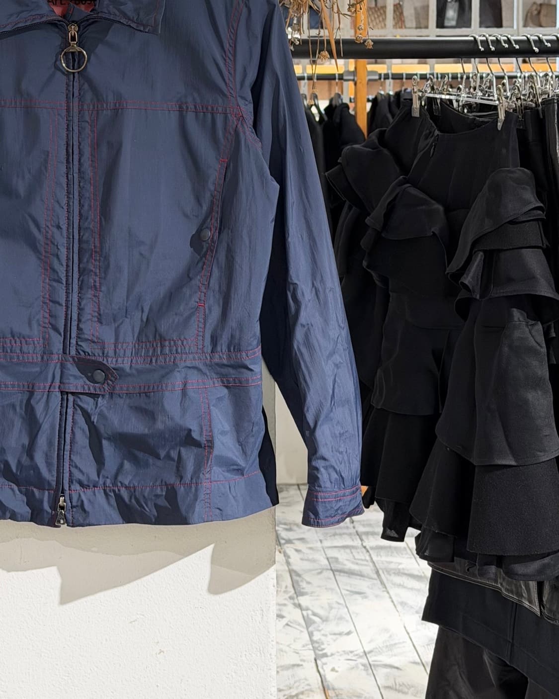 프라다 스포츠 네이비 나일론 투 포켓 자켓 상품이미지6