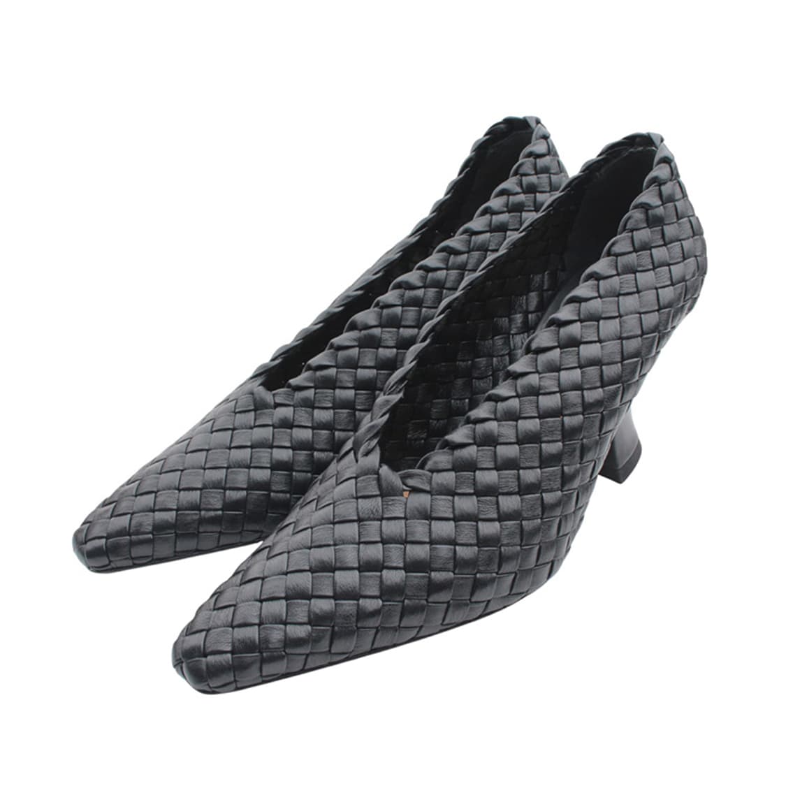 보테가 베네타 블랙 위빙 하이뱀프 슈즈 35 상품이미지1
