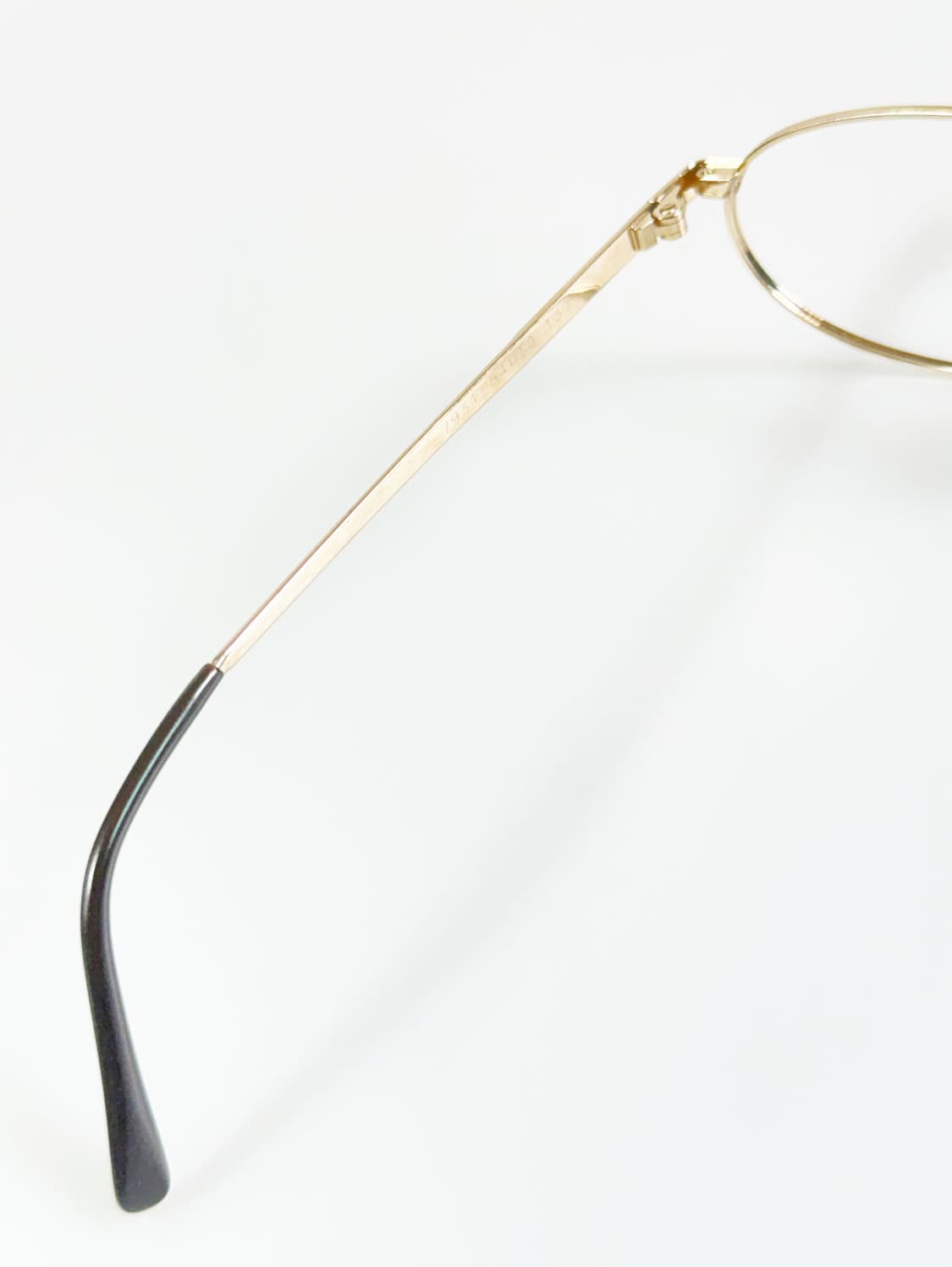 90s MARELLI 골드 메탈 스퀘어 보잉 프레임 빈티지 안경 상품이미지6