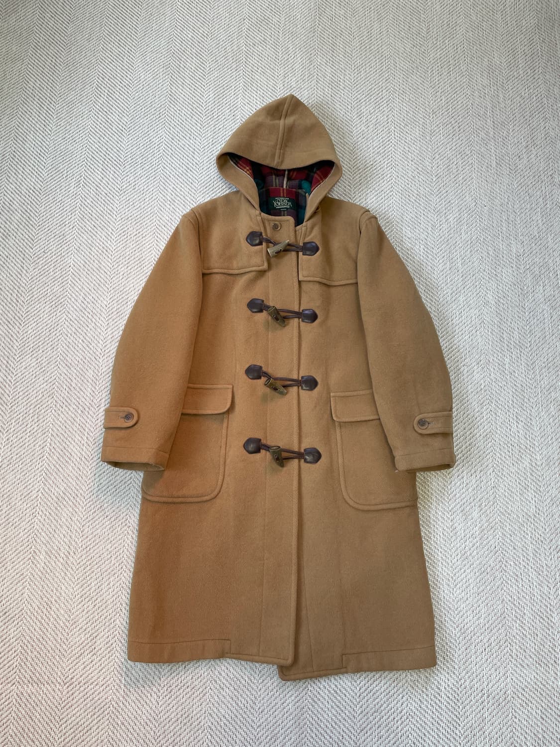 뉴요커 울 체크 토글 더플코트  J03453 상품이미지1