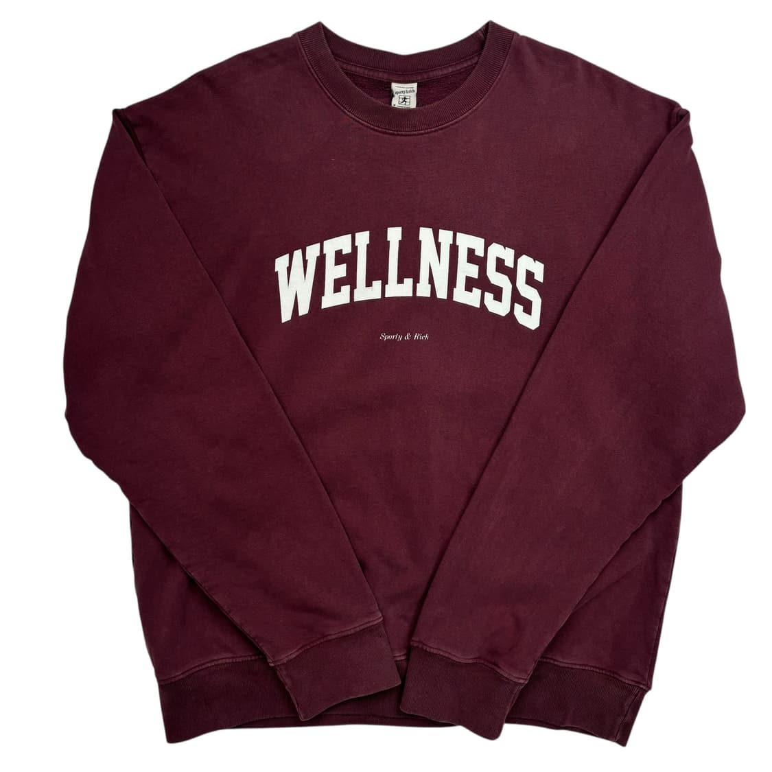 스포티앤리치 웰네스 버건디 스웻셔츠 L 상품이미지1