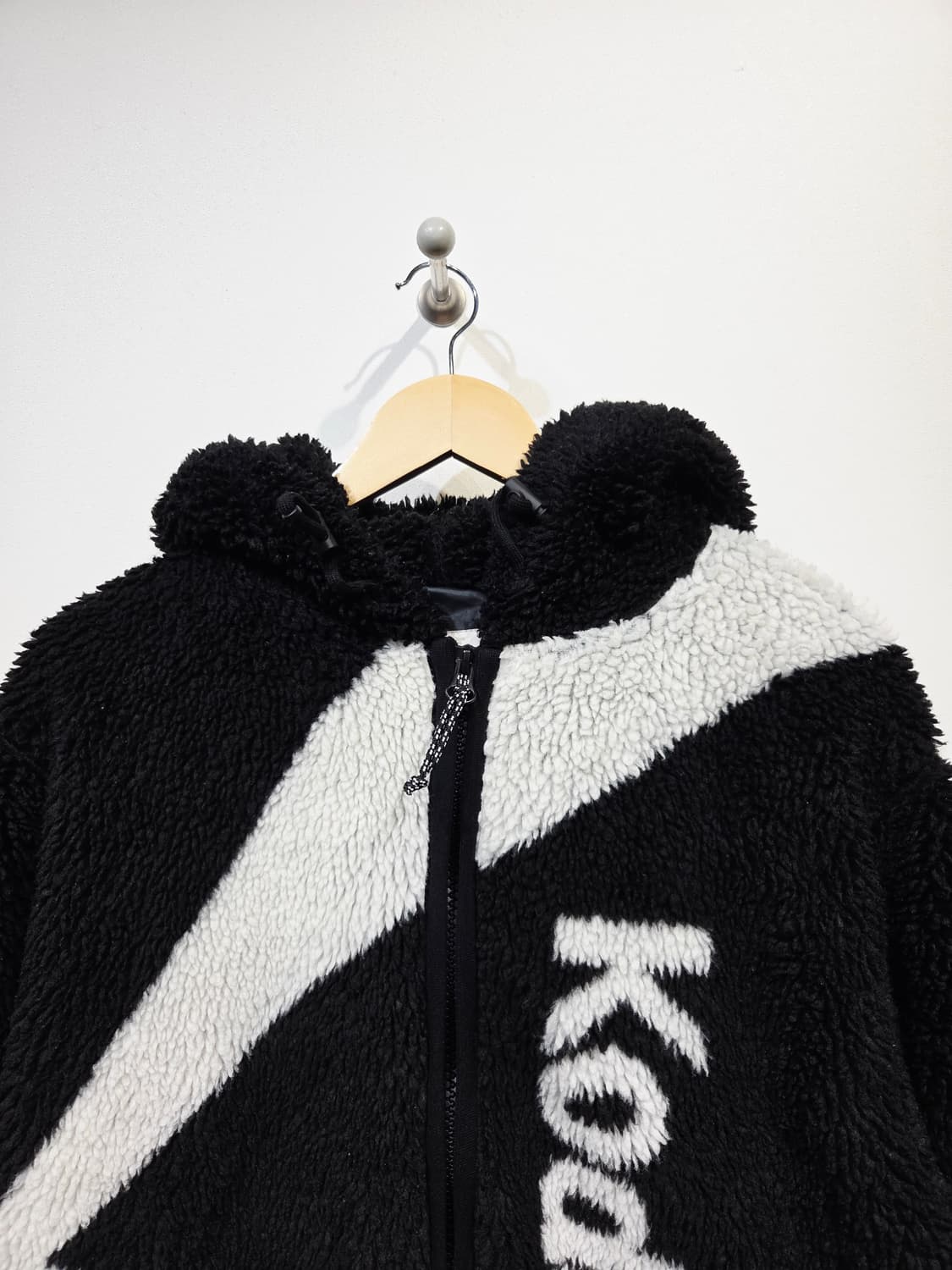 코닥(KODAK) 로고 후드 플리스 자켓 블랙 상품이미지3