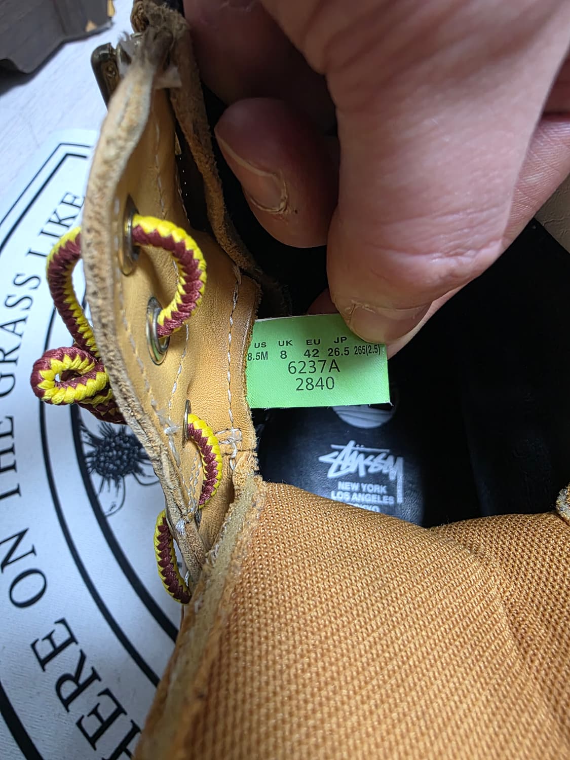 [265]팀버랜드 6인치 워터프루프 스투시 콜라보 부츠 상품이미지9