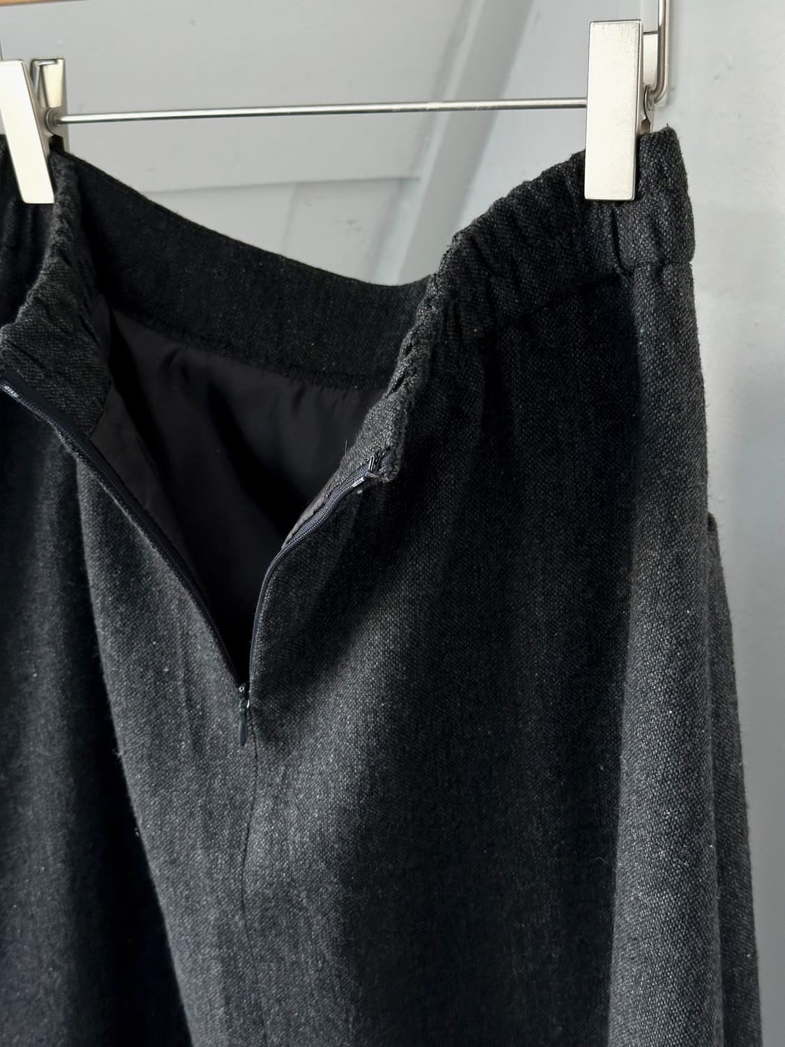 tweed fabric loose silhouette skirt 상품이미지6