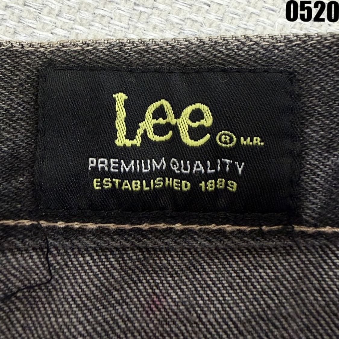 Lee 워싱 블랙 데님 팬츠 84-97 0520 상품이미지5
