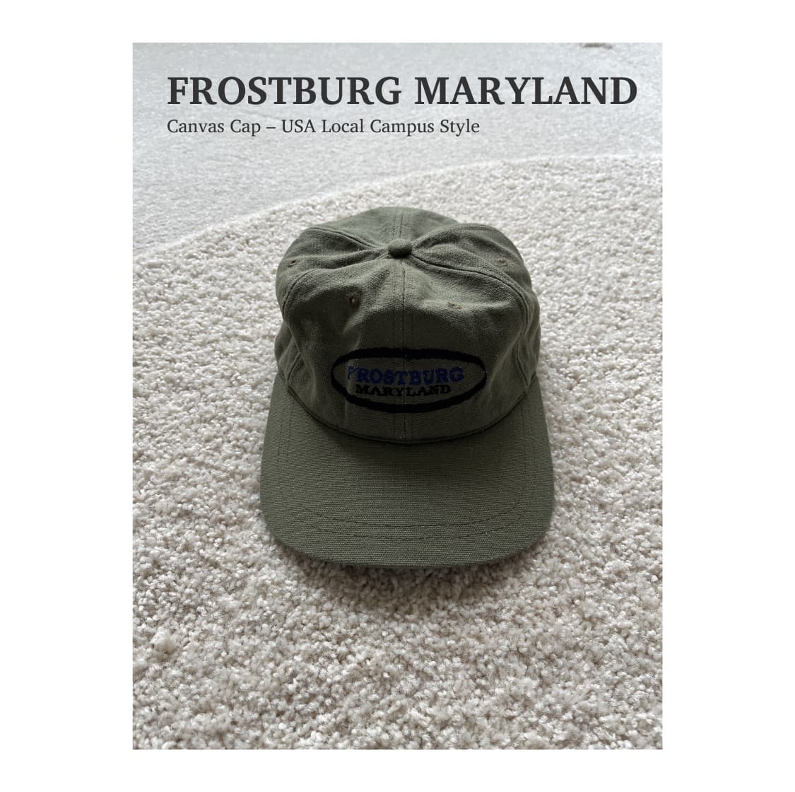 프로스트버그 메릴랜드 캔버스 캡 상품이미지1