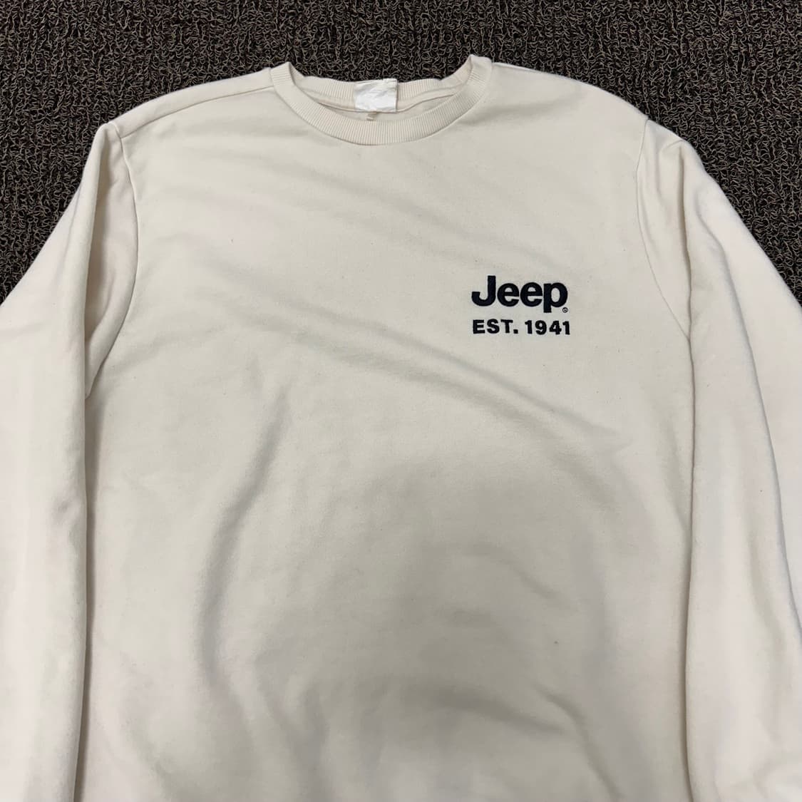 Jeep 지프 맨투맨 아이보리 XL 상품이미지2