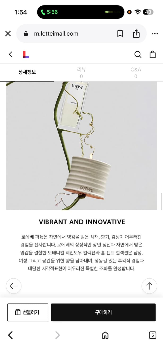 로에베 센티드 캔들 사이프러스 볼 S / 새상품 상품이미지4