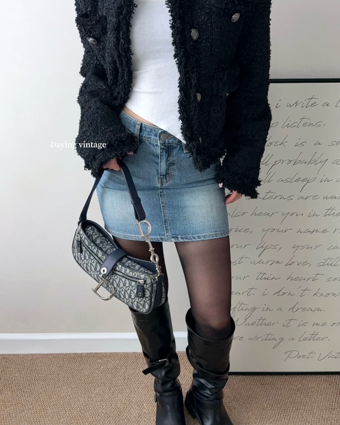 디올 오블리크 D링 로고 숄더백 상품이미지9