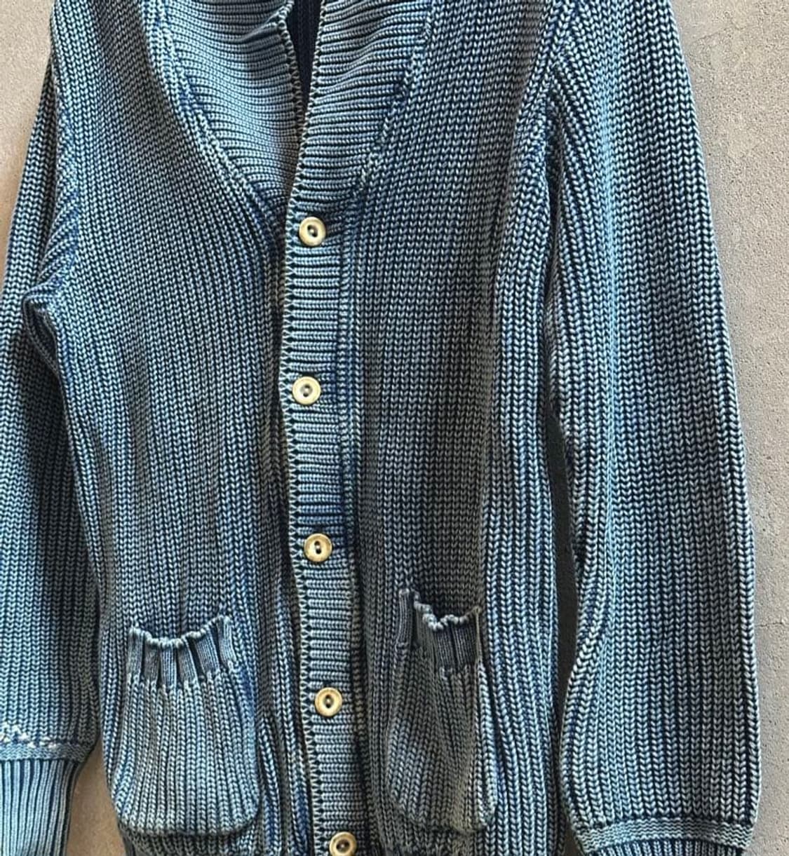 포터클래식 핸드웍 인디고 니트 가디건 상품이미지1