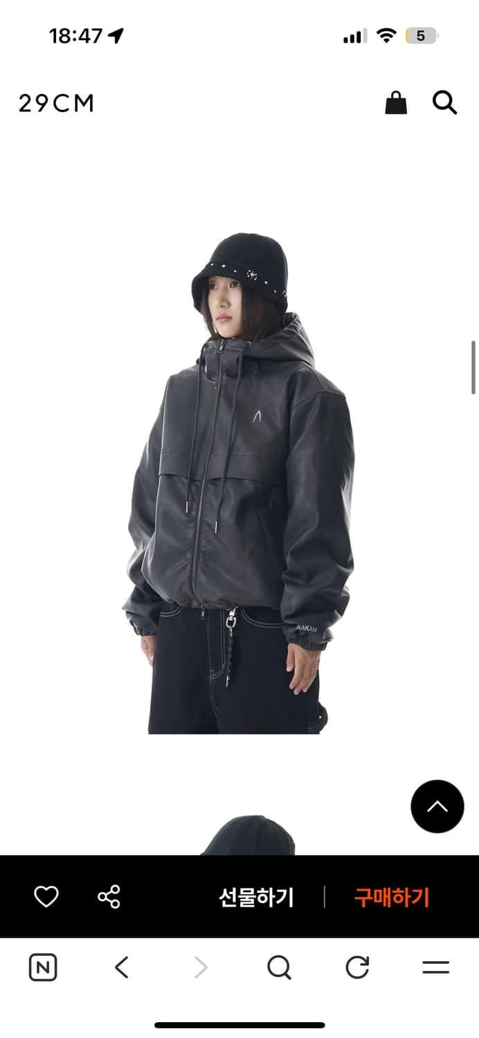 아캄 akam 푸퍼 레더 후드자켓 상품이미지8