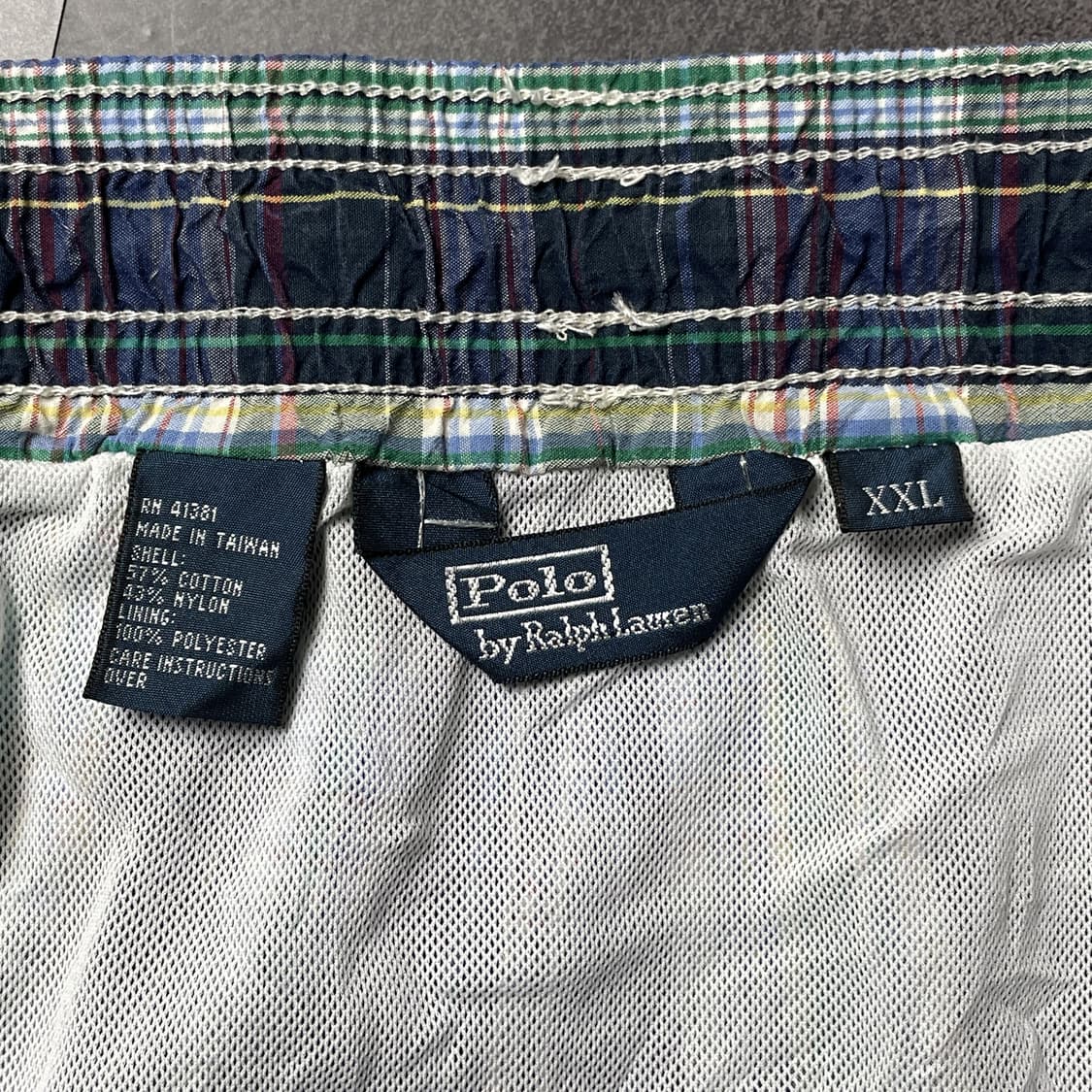 RALPH LAUREN 00s 랄프로렌 체크 스윔 하프팬츠 A01223 상품이미지10