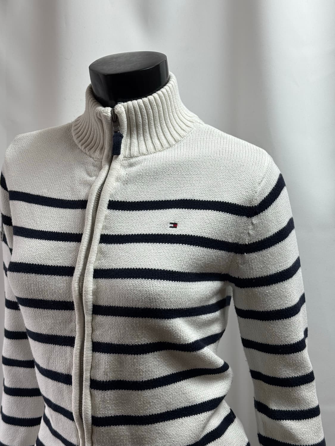 타미힐피거 스트라이프 니트 집업 상품이미지2