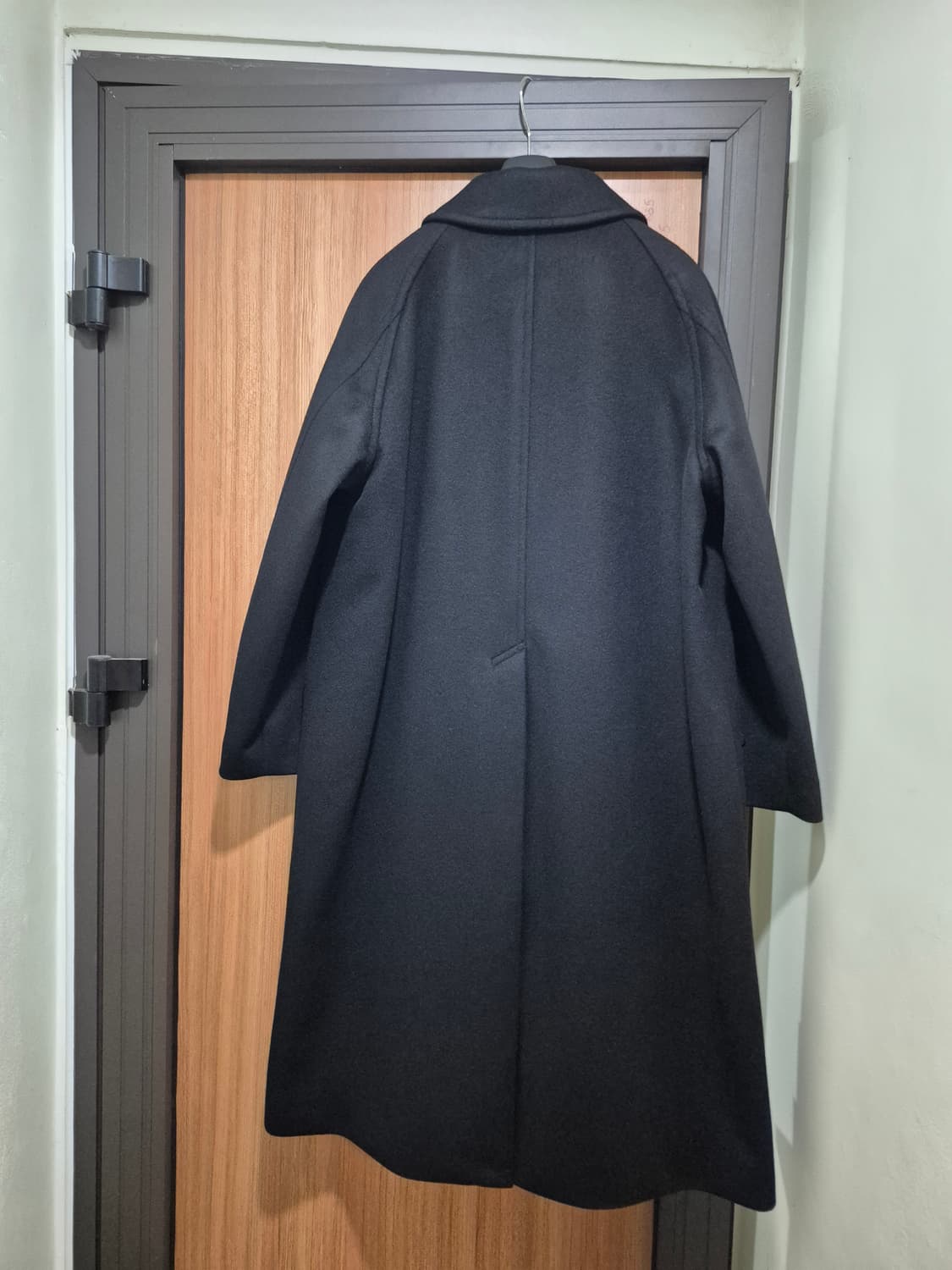 비슬로우 오버사이즈 캐시미어 발마칸코트 블랙 상품이미지4