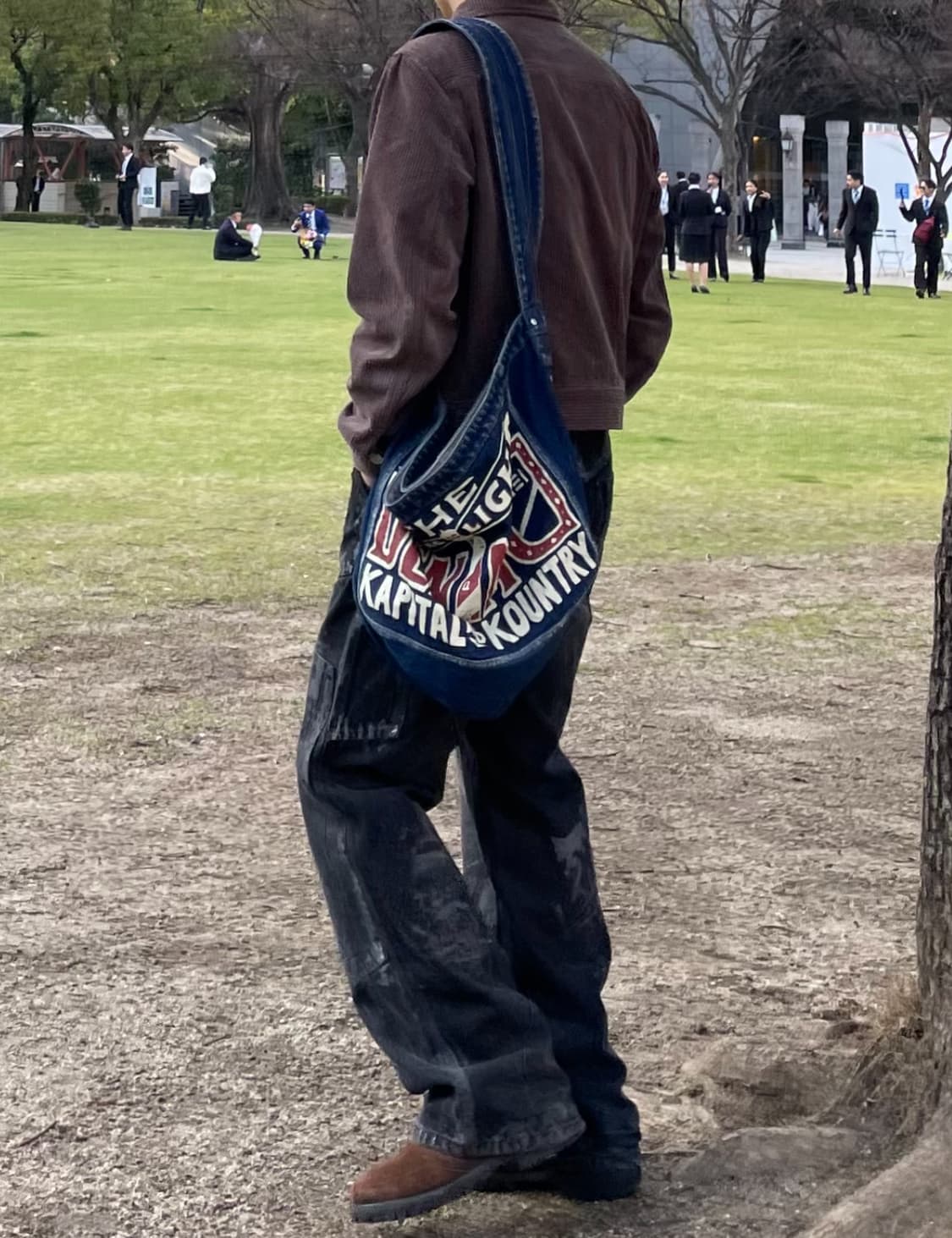 Kapital Guiding Light Printed 데님 메신저백 상품이미지5