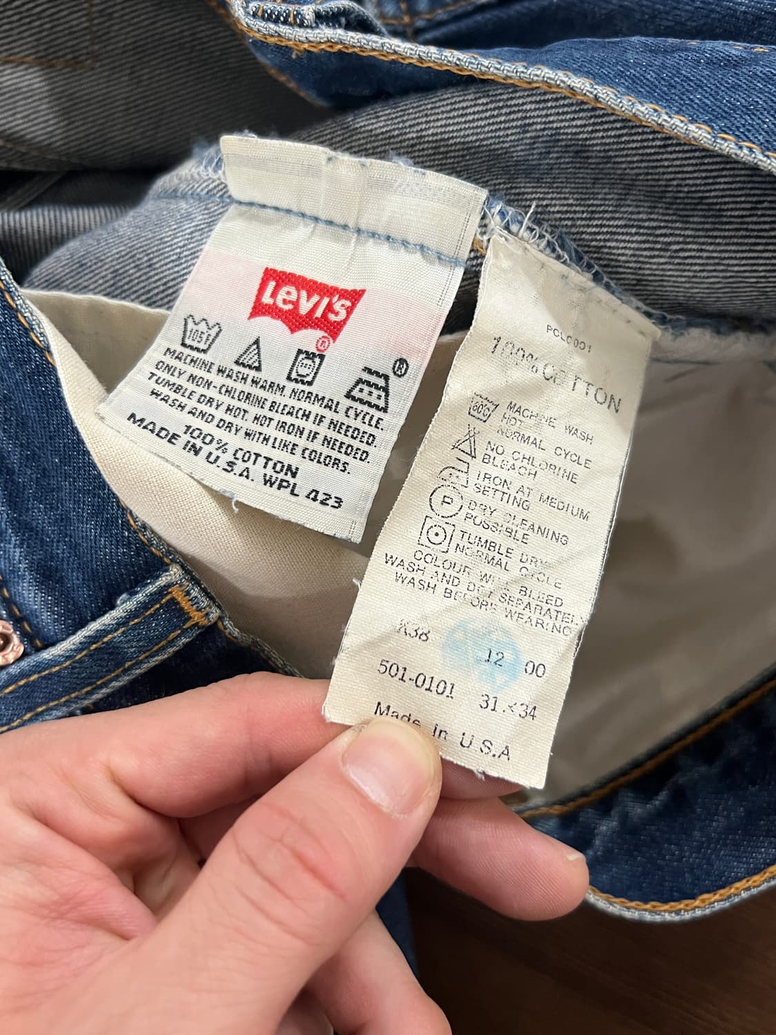 USA Levis 리바이스 501 스트레이트 데님 팬츠 상품이미지7
