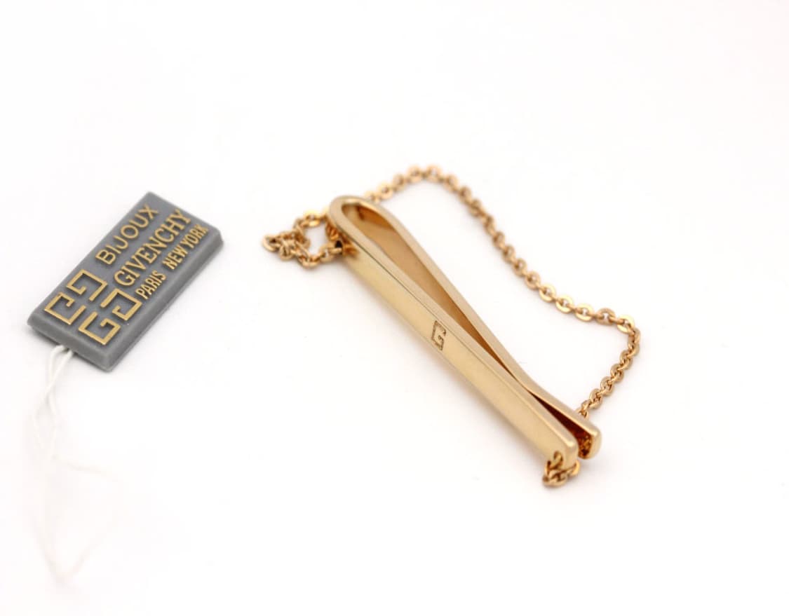 지방시 A등급 5.3cm 유광 G로고 체인 명품 타이바 빈티지 상품이미지3