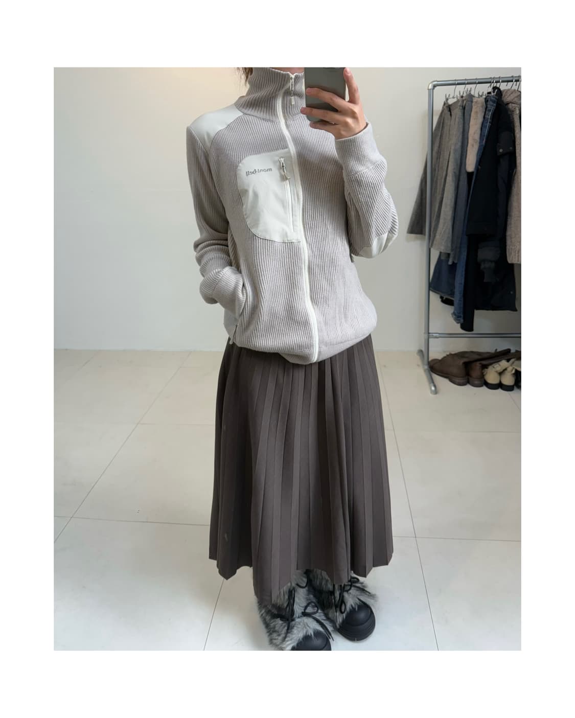 Mont bell 니트 집업 상품이미지1