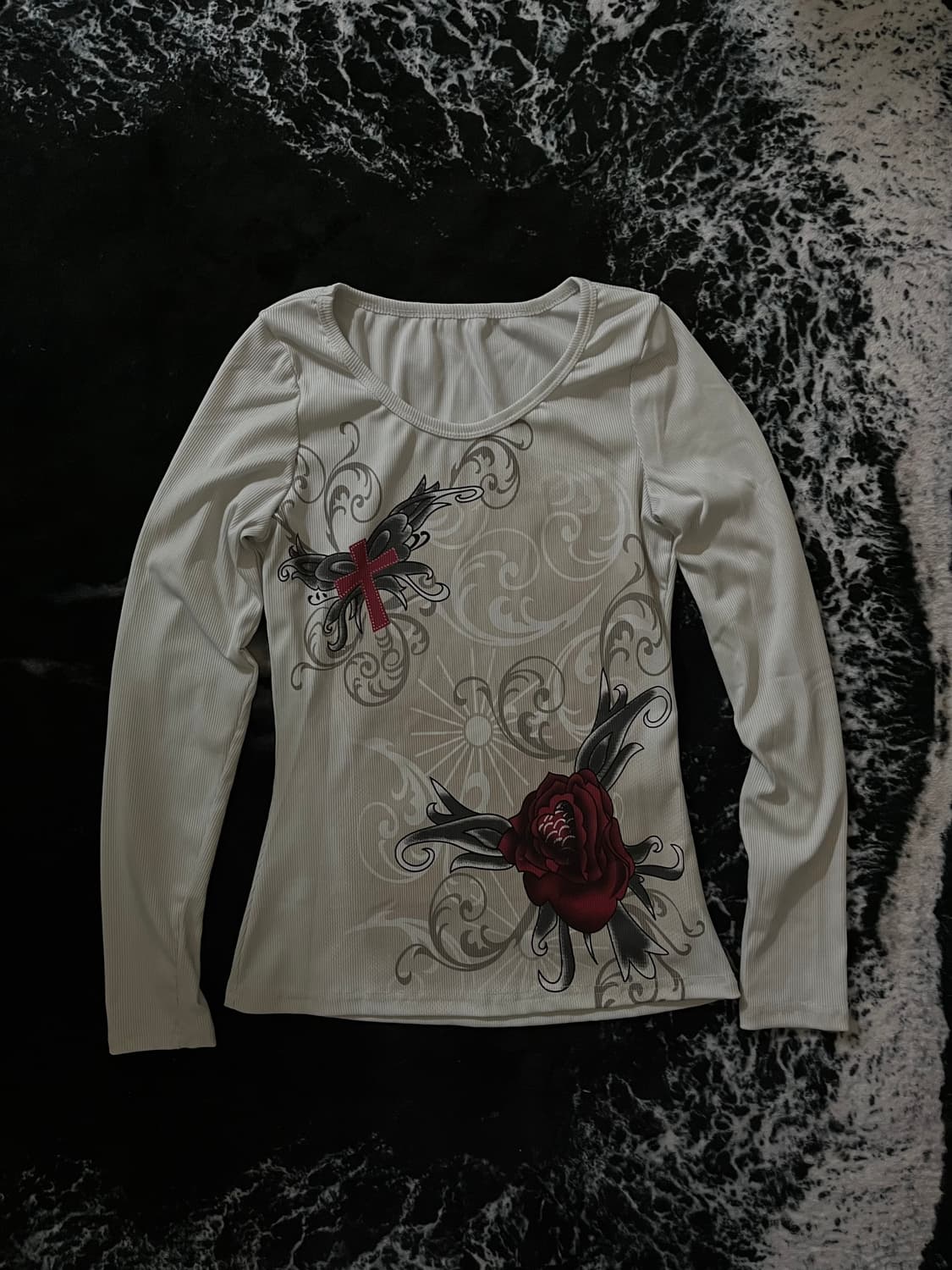 펑크 프린팅 롱슬리브 상품이미지1