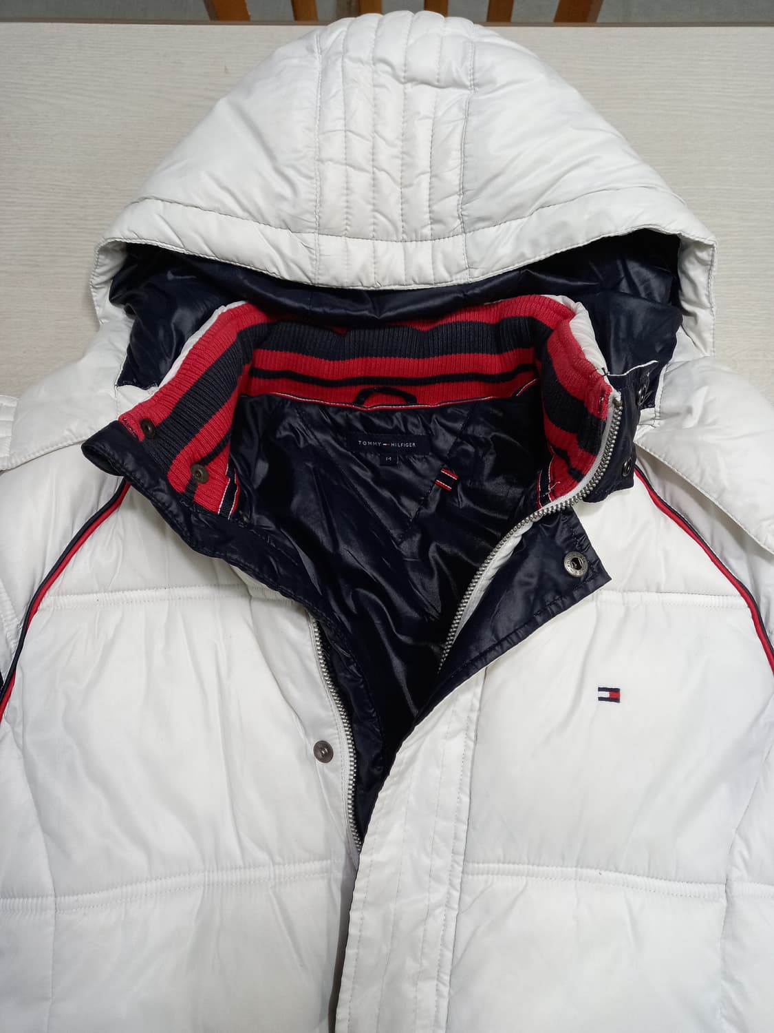 S80 Tommy&Hilfiger 숏패딩 화이트 S-203 상품이미지4