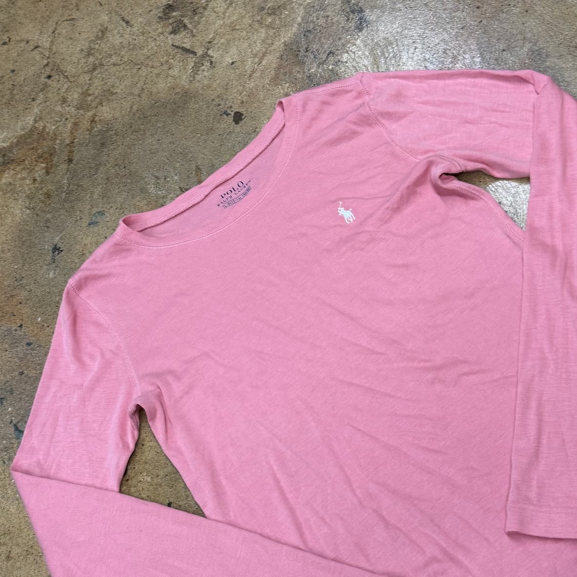 폴로 랄프로렌 딸기우유 핑크 긴팔티  상품이미지1
