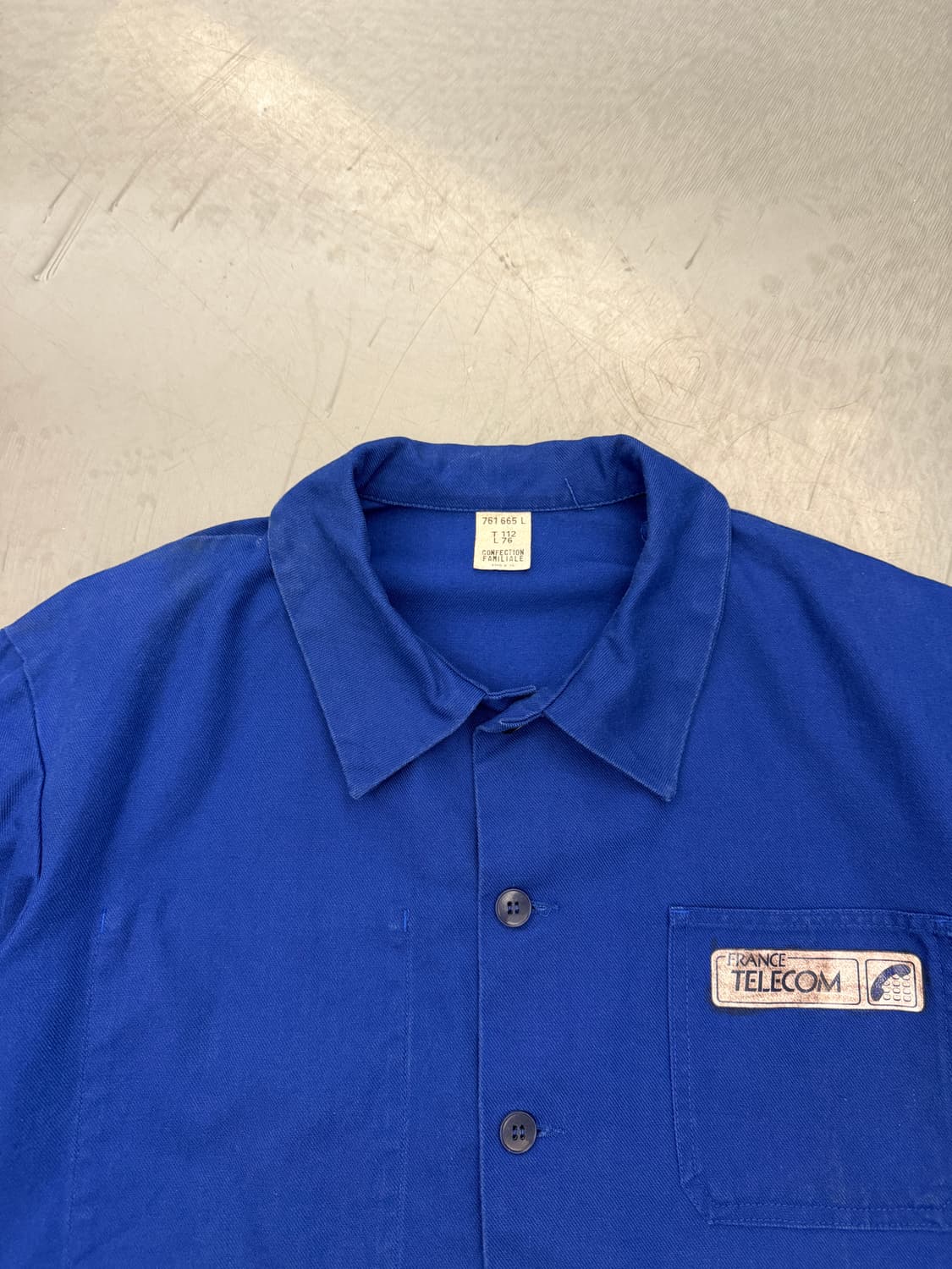 OLD FRENCH TELECOM BELTED 빈티지프렌치워크자켓 상품이미지6