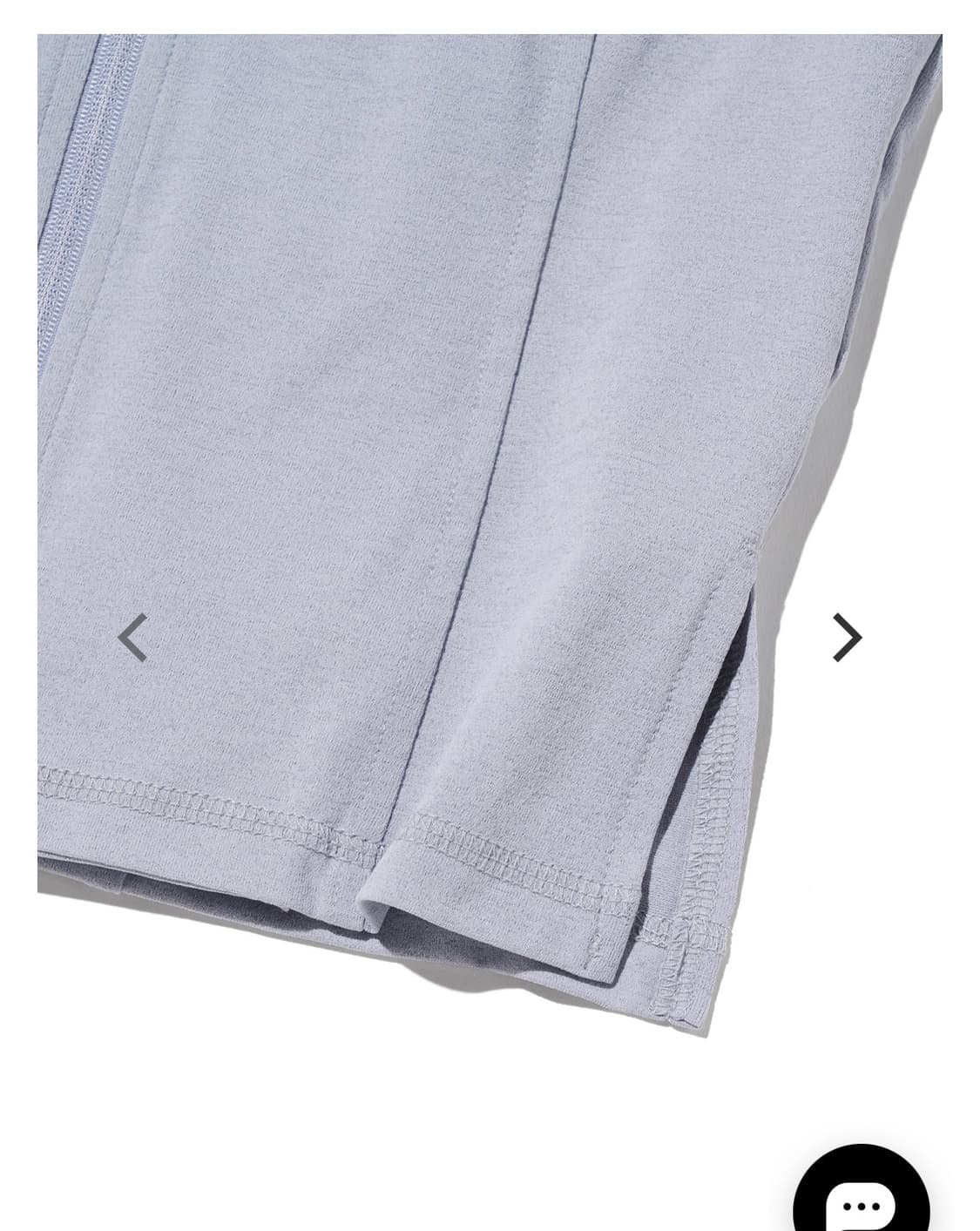 미스치프 모크넥 반팔 집업 블루 상품이미지5