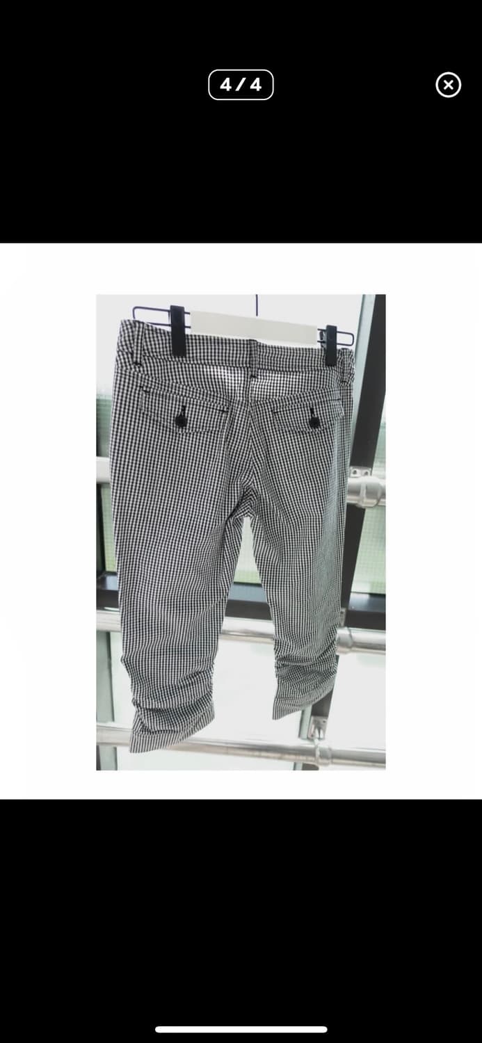 Check capri button pants 상품이미지3