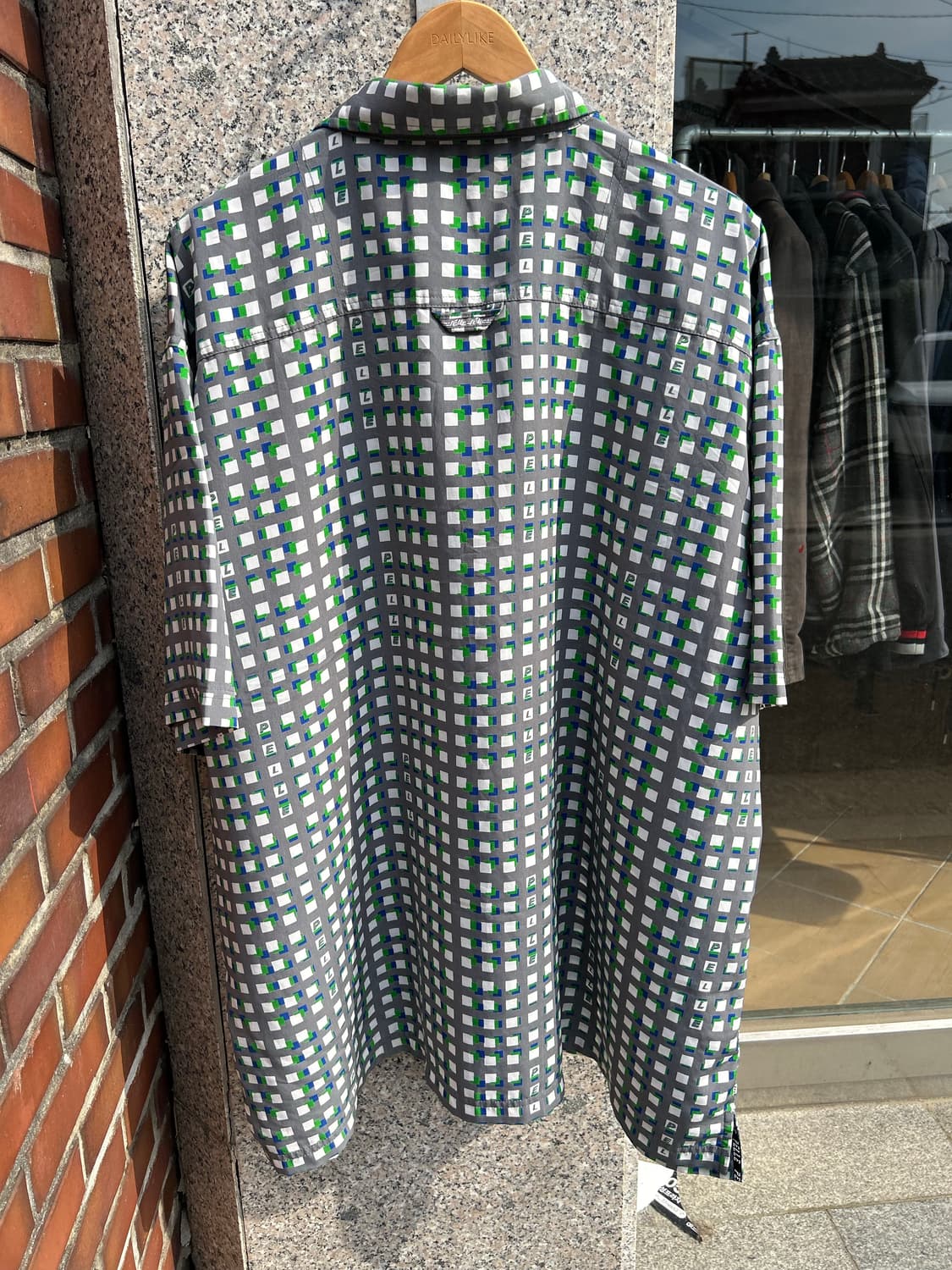 90‘s 펠레펠레 스퀘어패턴 셔츠 3XL 상품이미지4