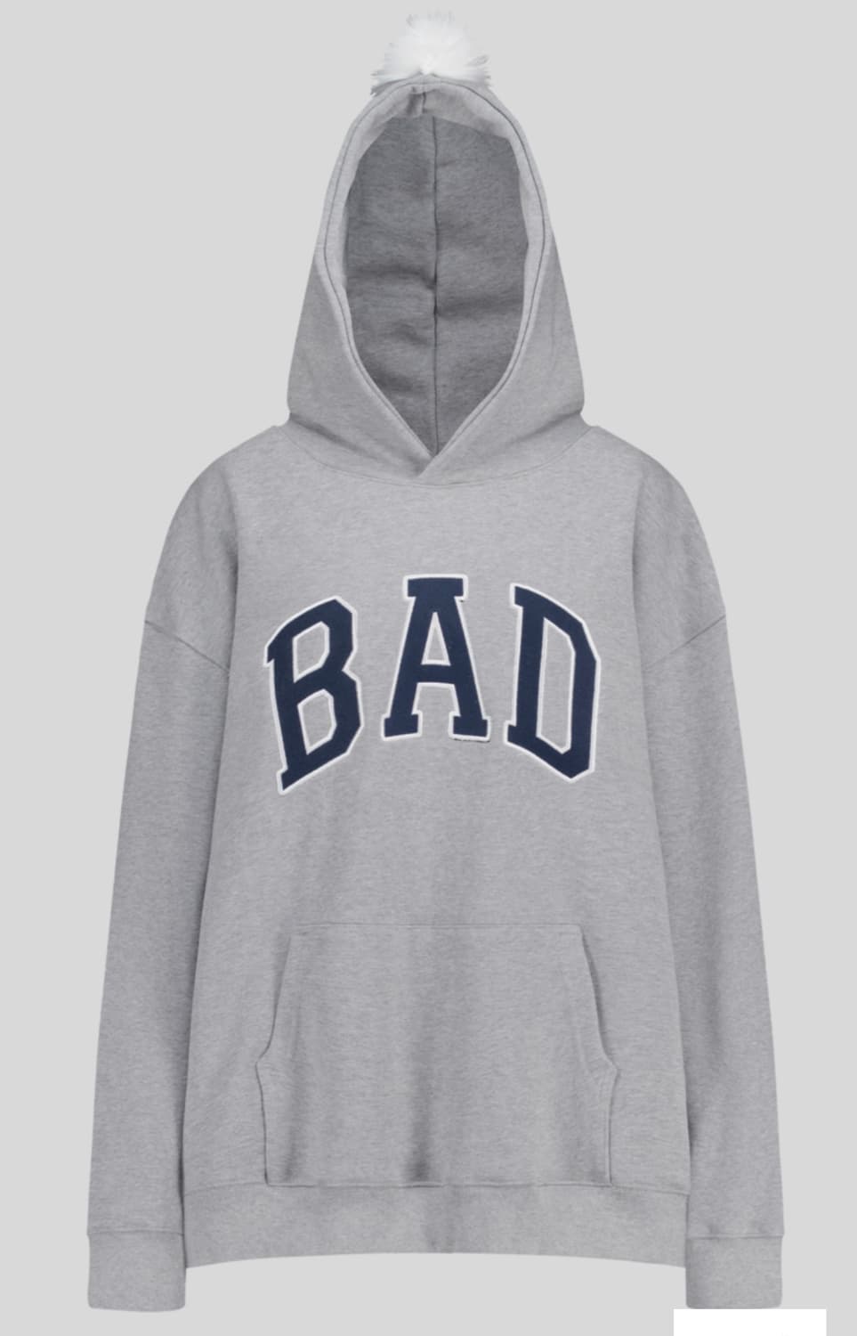샵페어리 후드티 BAD trim hoodie (melange grey) 상품이미지2