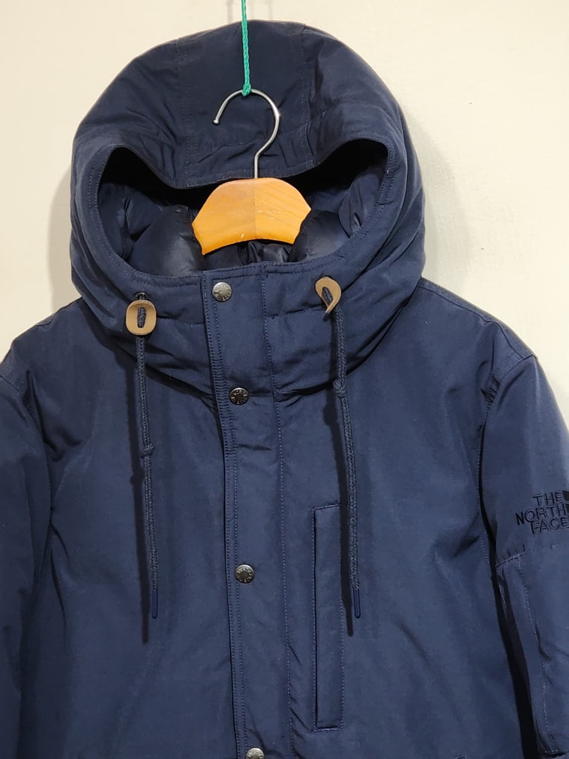(95) 노스페이스 오리털 패딩점퍼 네이비 후드 다운자켓  상품이미지2