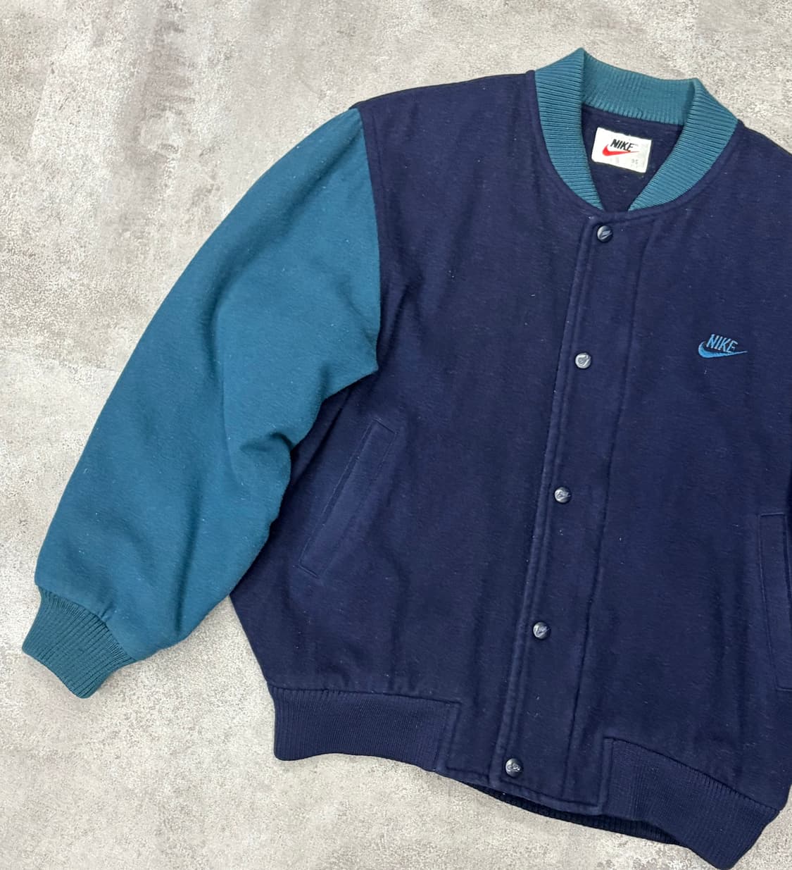 90s 나이키 백 스우시 스펠아웃 바시티 자켓 상품이미지5