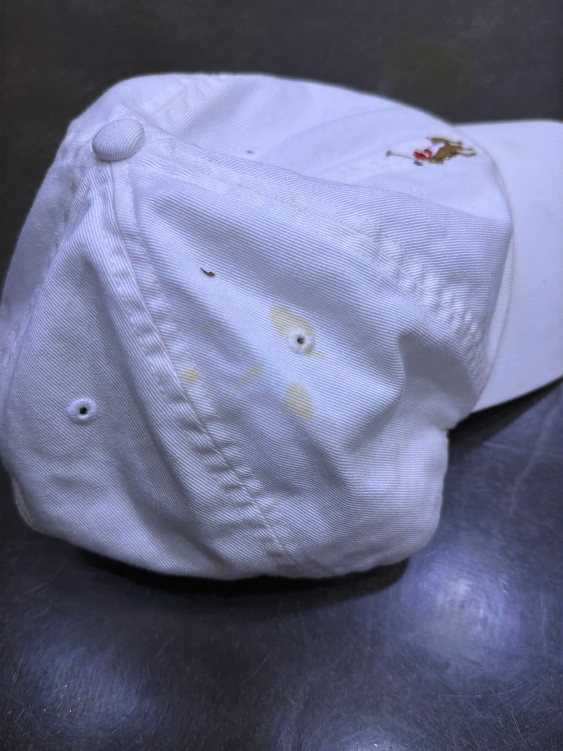 폴로 랄프로렌 컬러 포니 자수 로고 볼캡 화이트 상품이미지5