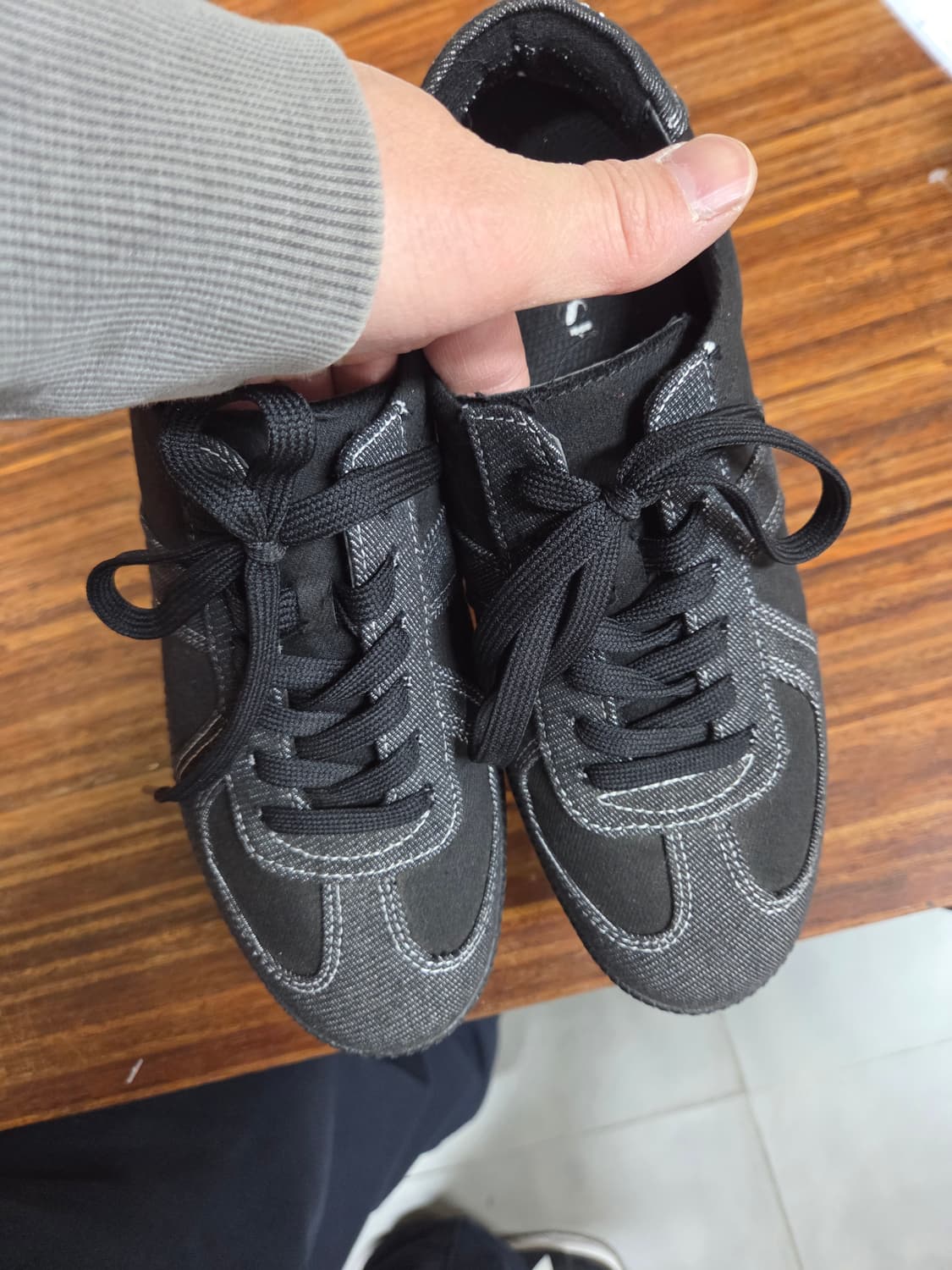 디퍼슈 투톤 데님슈즈 스니커즈 260 상품이미지7