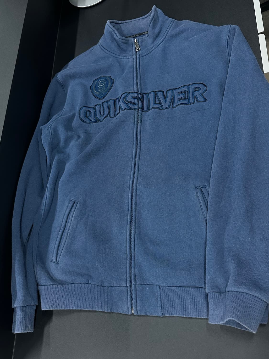 퀵실버 블루 플리스 집업 자켓 상품이미지4
