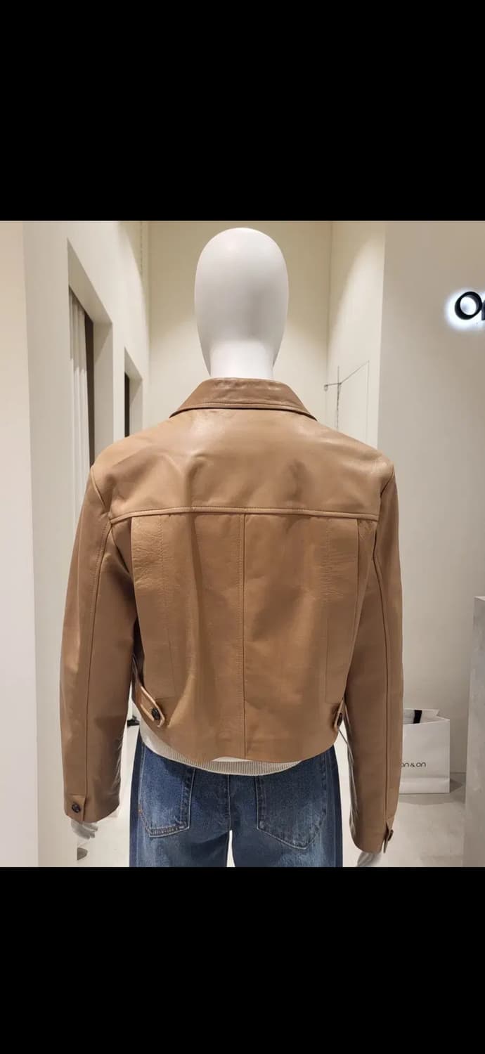 온앤온 리얼 양가죽 카라넥 크롭자켓 상품이미지3