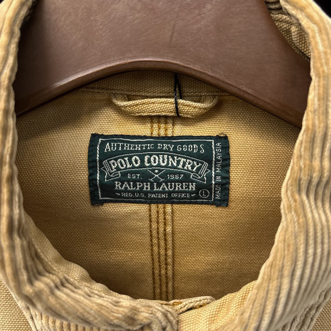 90s 폴로 컨트리 덕캔버스 코듀로이 카라 워크 초어자켓 N1171 상품이미지8