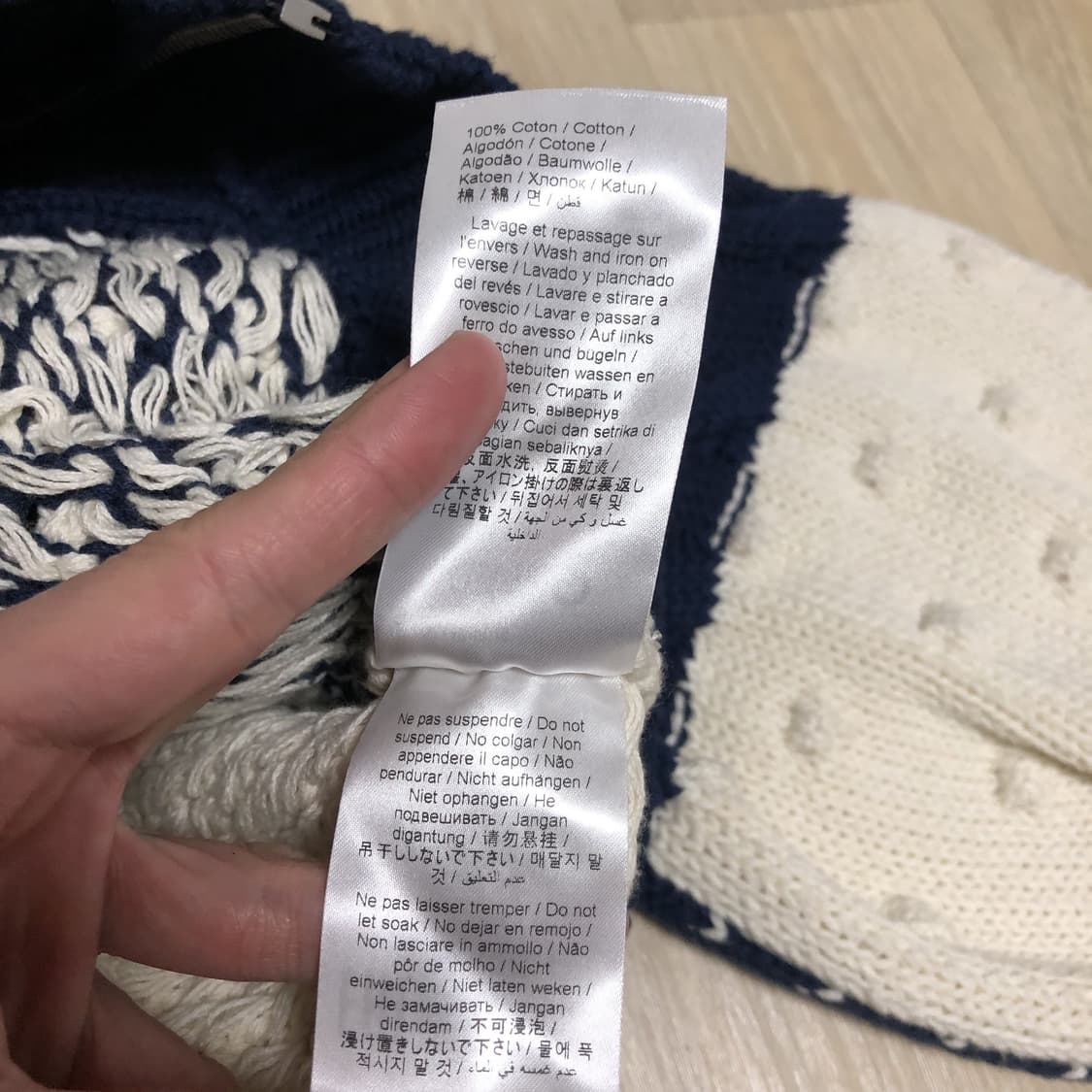 (XS) 새상품 겐조 파리스 KENZO 코튼 세일러 버블 가디건 네이비 상품이미지7