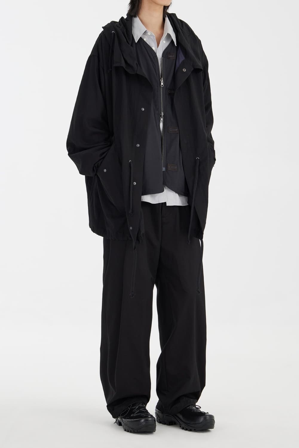 해칭룸 Snow Mid Parka Black M 새상품 상품이미지2