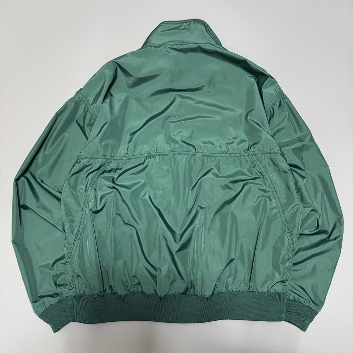 단톤(DANTON) 포레스트그린 나일론 하이넥 타페타 윈드브레이커 상품이미지6