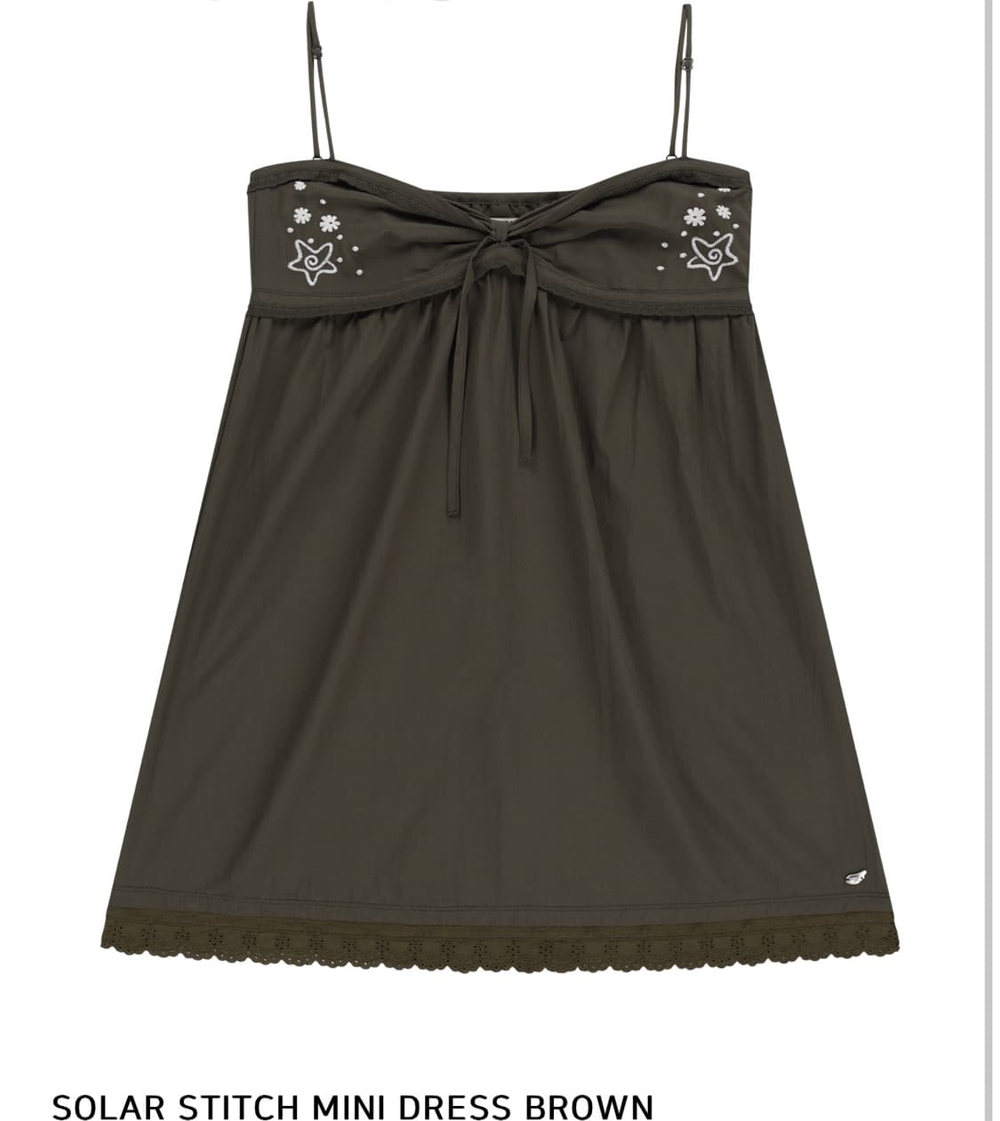 코이세이오 solar stitch mini dress brown 상품이미지1