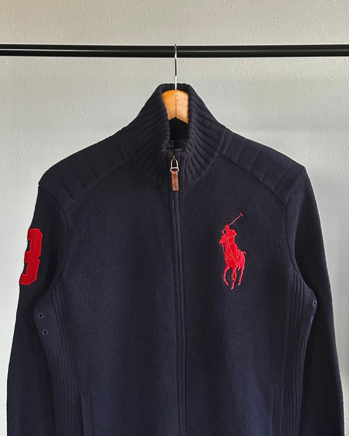 [M]폴로 랄프로렌 빅포니 램스울 니트 집업 상품이미지2