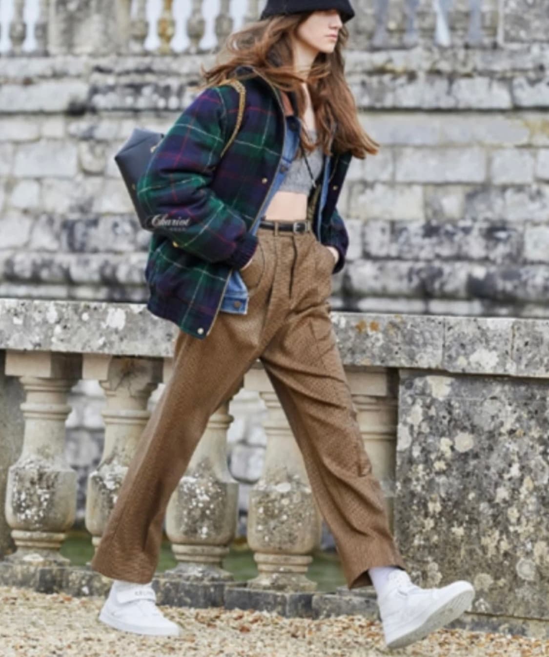 Celine 셀린느 23FW 런웨이 컬랙션 체크 점퍼 상품이미지1