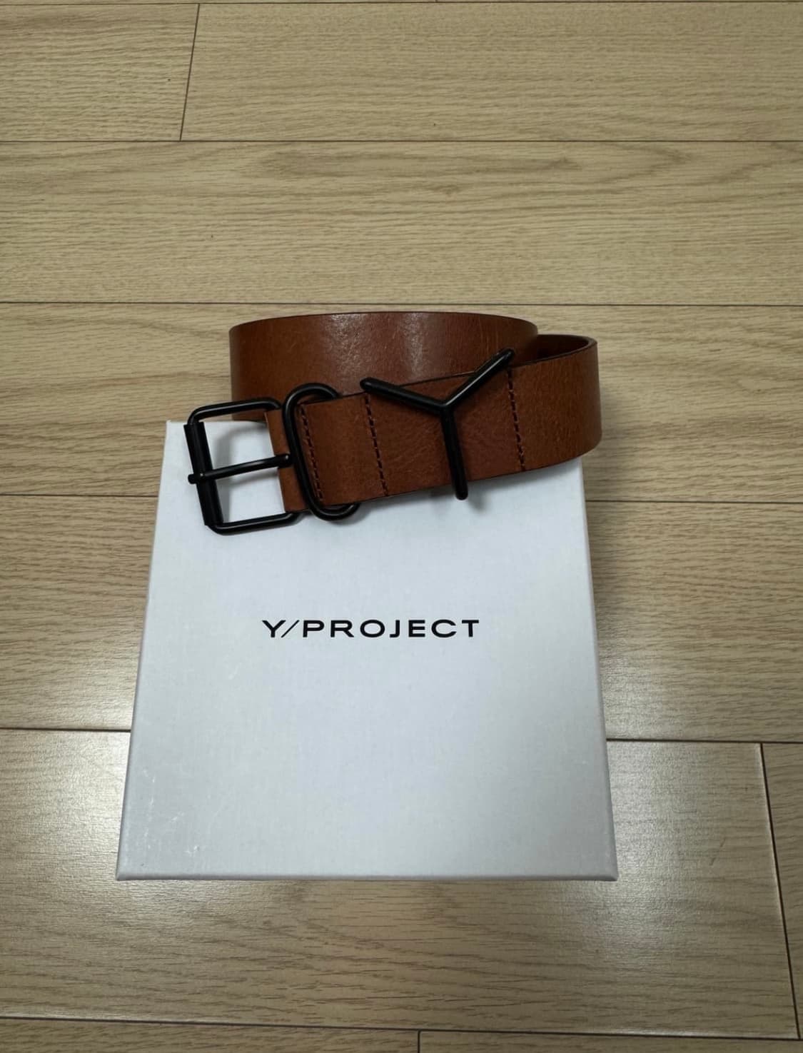 와이프로젝트 브라운 레더 벨트 상품이미지2