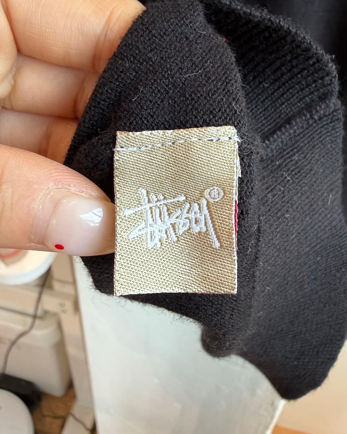 스투시 블랙 스트라이프 가디건  상품이미지9