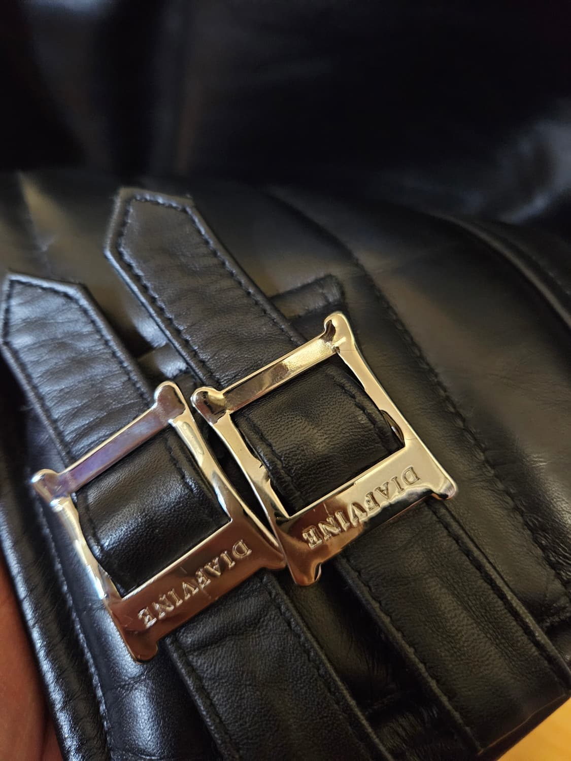 95 M) 디아프바인 라이트닝 Type1 무스탕 가죽자켓 상품이미지9