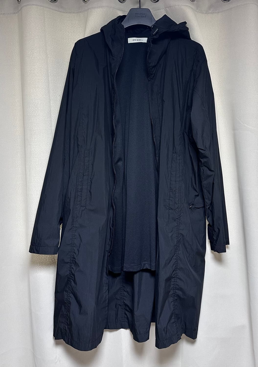 [3] 이니그마 후디드 코트 블랙 상품이미지2