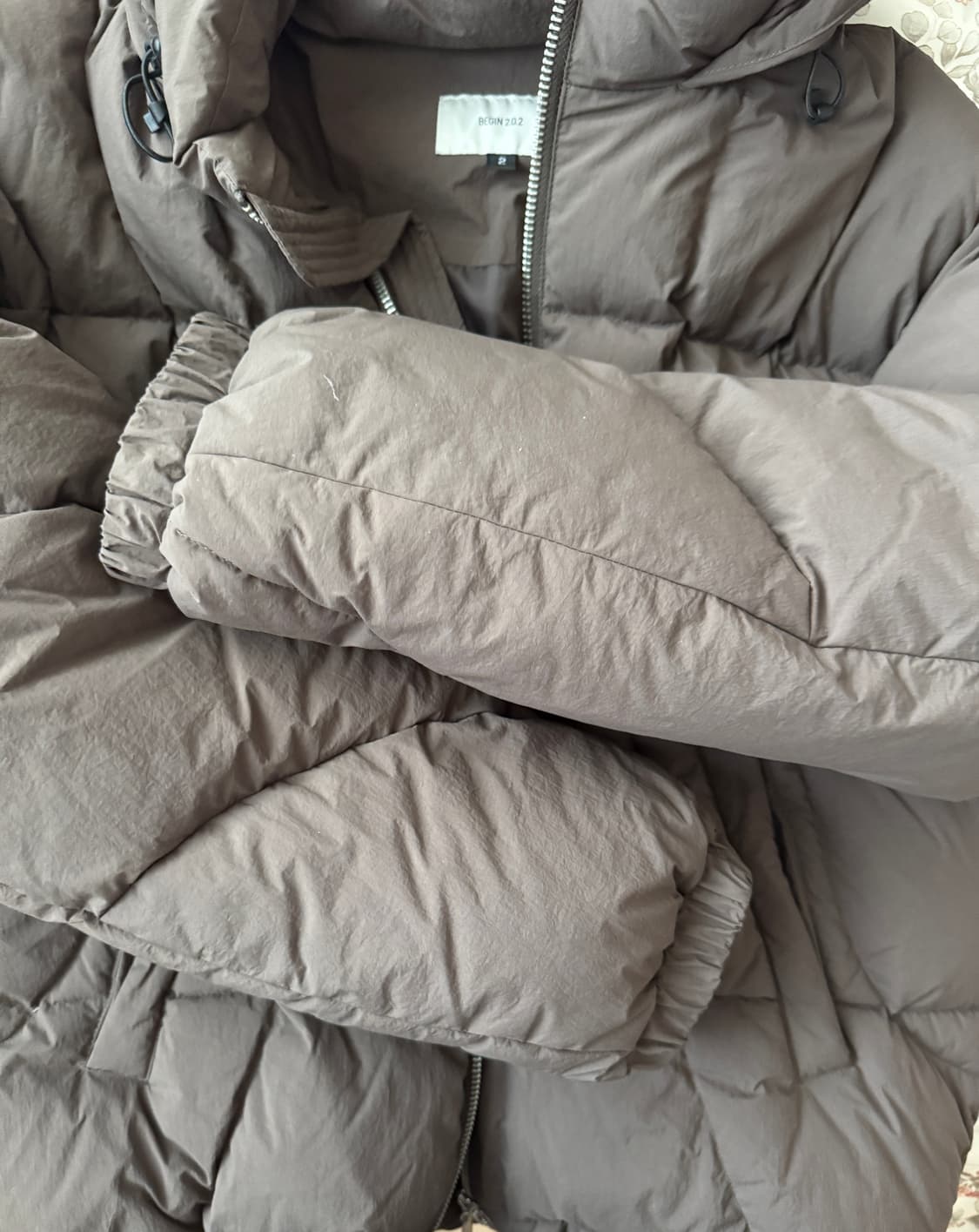 비긴202 헤비 다운점퍼 패딩 브라운 상품이미지1