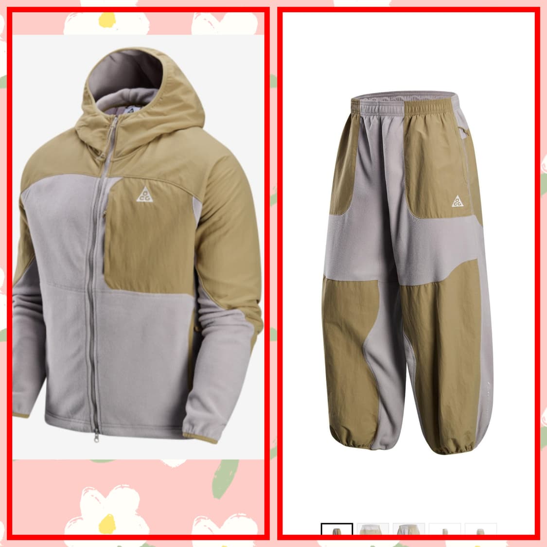 (새상품)나이키 acg 폴라텍 후드 후리스+펜츠 XXL 팝니다 상품이미지1